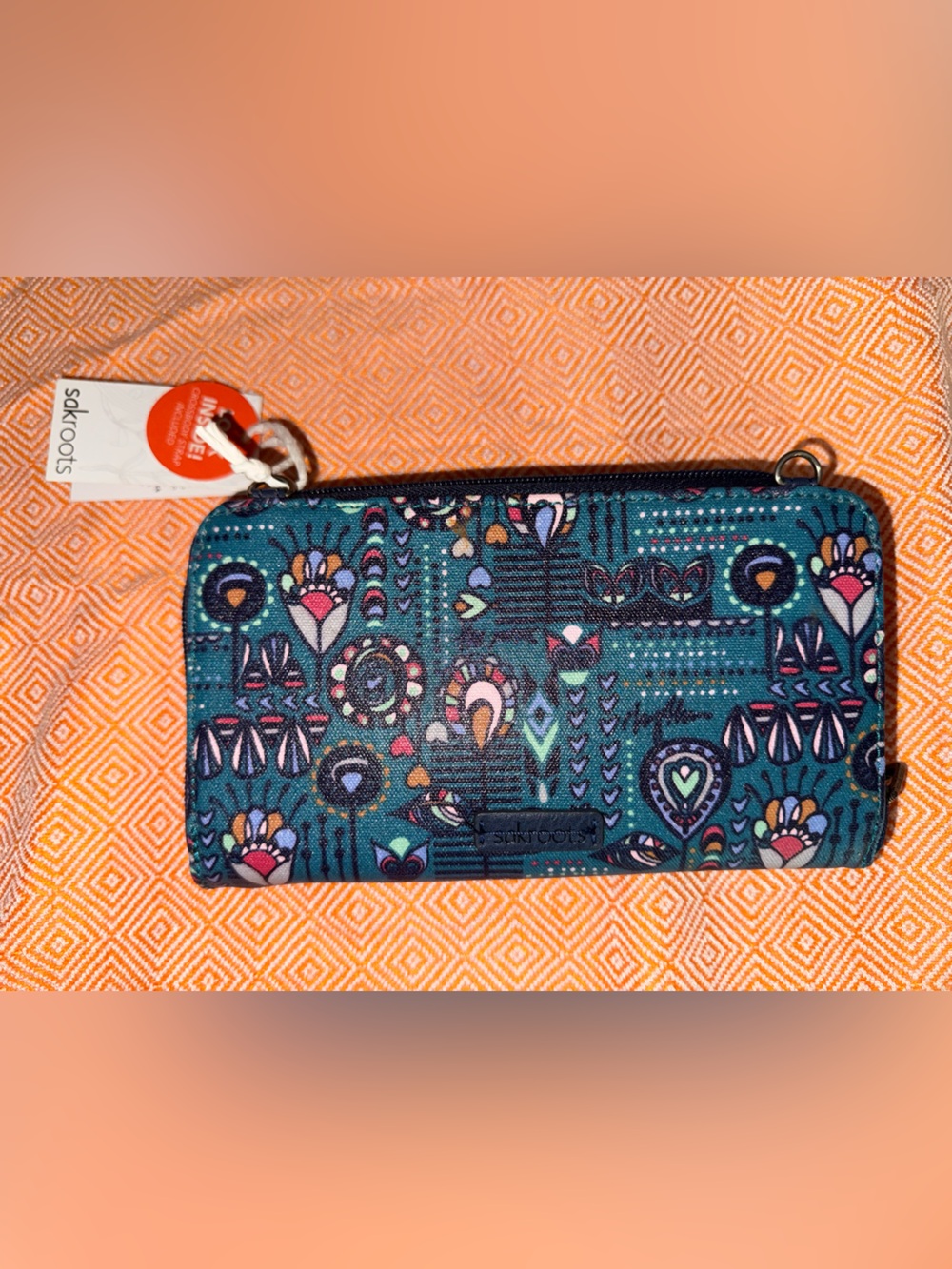 Sakroots Artist Circle  Pattern Zip Wallet/Bag - Picture 2 of 3